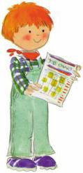 Boy with Job Chart