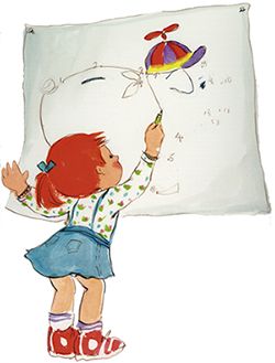 Girl and Puzzle